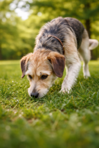 Schnüffelnder Hund